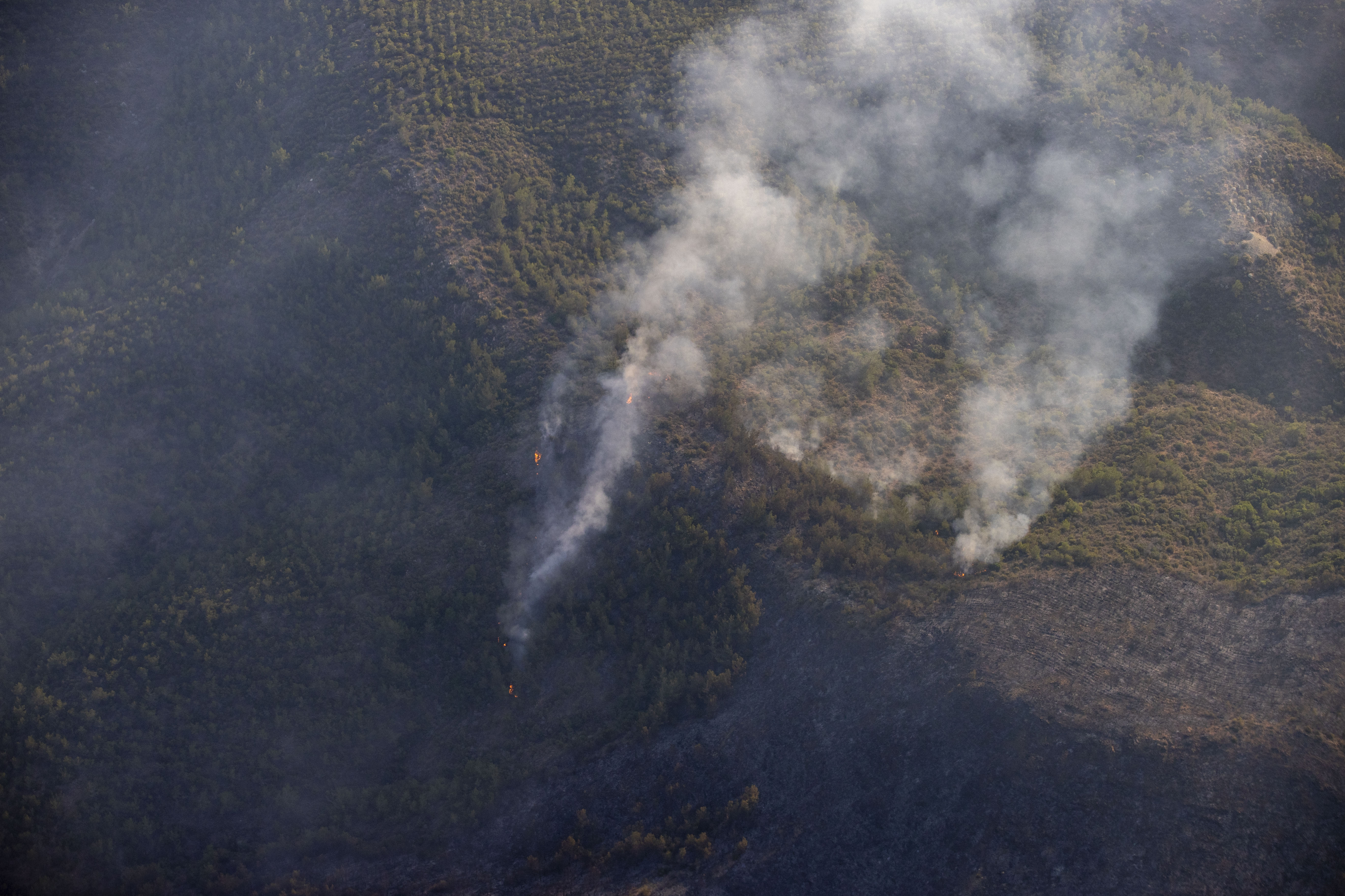 Tarım ve Orman Bakanı Kirişci: (Marmaris'teki orman yangını) Büyük ölçüde yangın kontrol altına alındı diyebiliriz