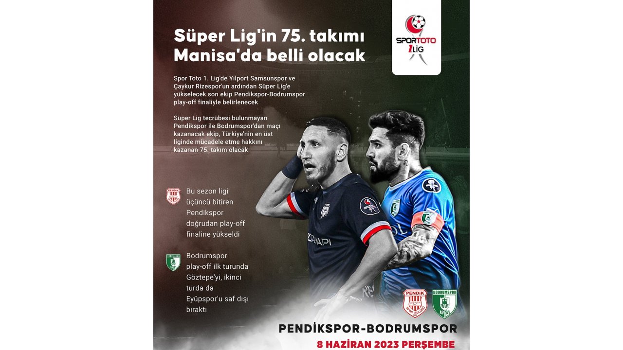 Süper Lig'in 75. takımı yarın Manisa'da belli olacak