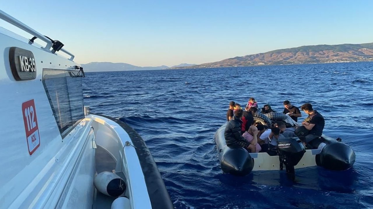 Bodrum açıklarında 25 düzensiz göçmen kurtarıldı, 13 düzensiz göçmen yakalandı