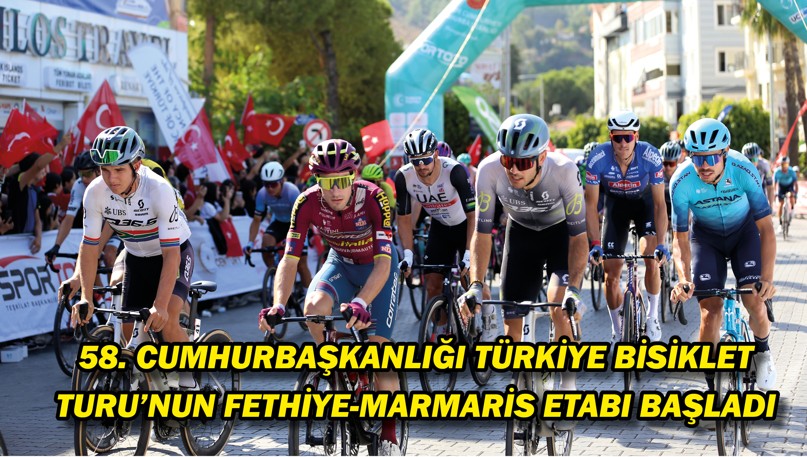 58. Cumhurbaşkanlığı Türkiye Bisiklet Turu'nun Fethiye-Marmaris etabı başladı
