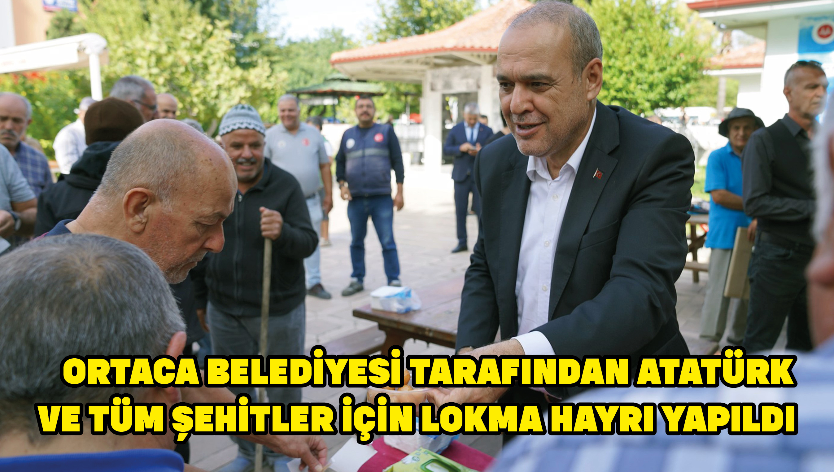 Ortaca Belediyesi tarafından Atatürk ve tüm şehitler için lokma hayrı yapıldı