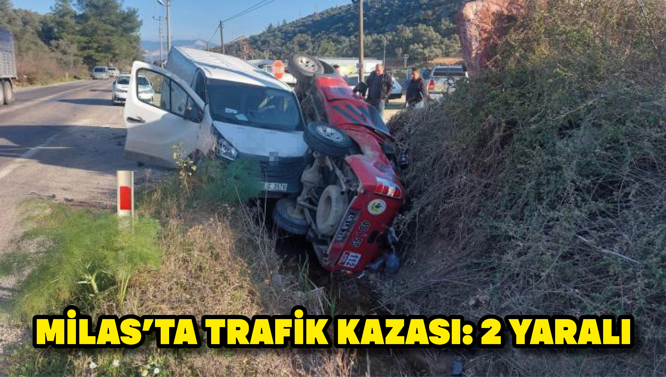 Milas’ta trafik kazası: 2 yaralı