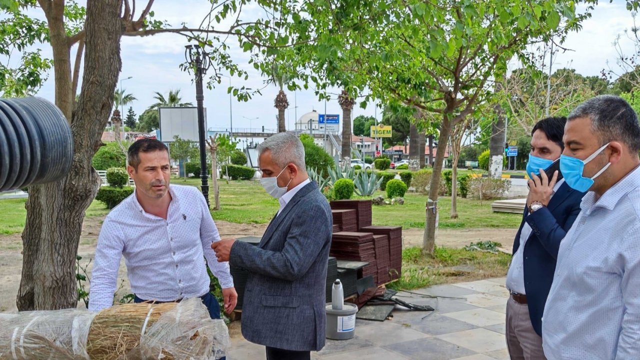 Şehit Mehmetçik Parkı çalışmaları incelendi