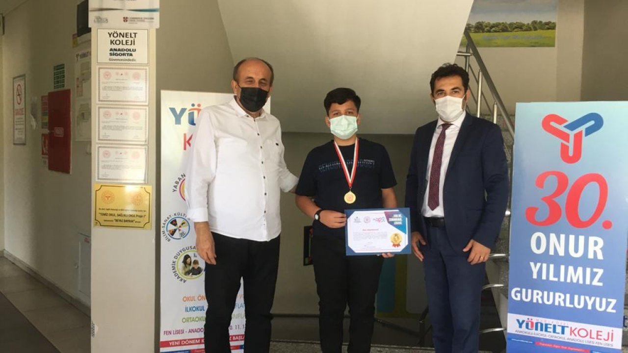 Yönelt Koleji öğrencisinden Türkiye birinciliği
