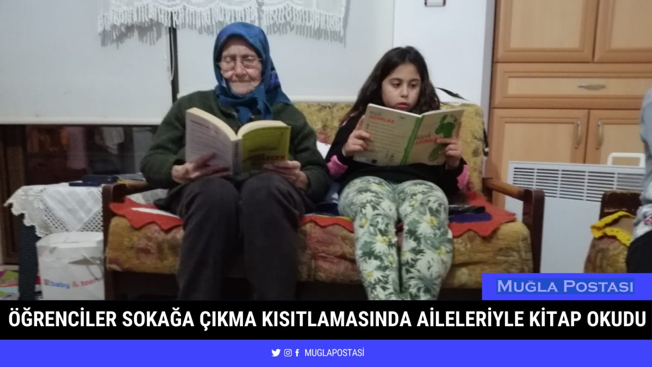 Öğrenciler aileleriyle kitap okudu