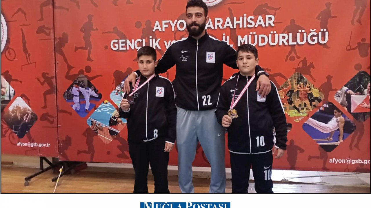 Fethiyeli küçük güreşçiler Türkiye şampiyonasından madalyayla döndü